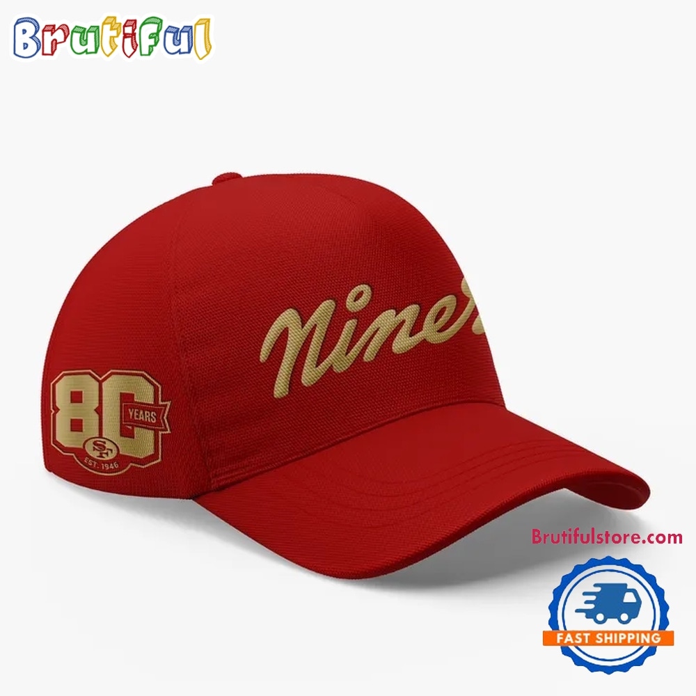 San Francisco 49ers 80th Year Anniversary 2026 Exclusive Cap San Francisco 49ers 80th Year Anniversary 2026 Exclusive Cap