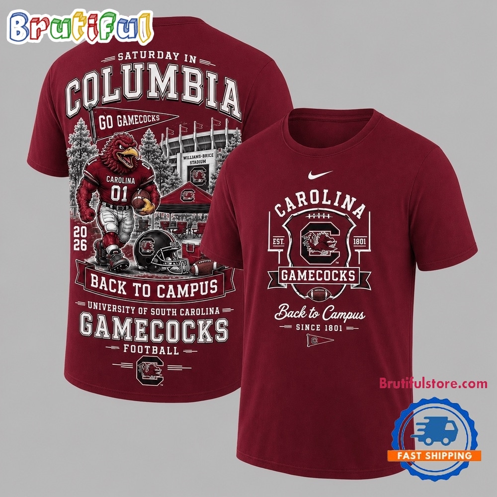South Carolina Gamecocks 2026 NCAA Back To Campus 3D Shirt South Carolina Gamecocks 2026 NCAA Back To Campus 3D Shirt