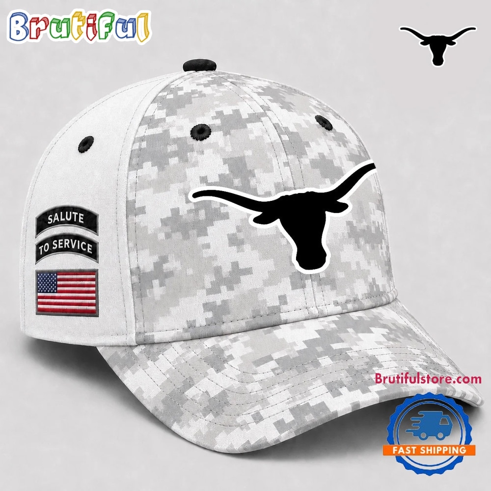 Texas Longhorns 2026 NCAA Veterans Salute To Service Camo Classic Cap Texas Longhorns 2026 NCAA Veterans Salute To Service Camo Classic Cap