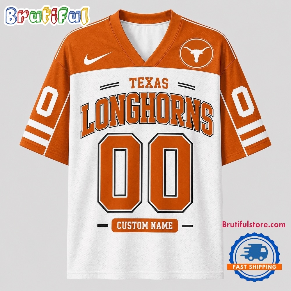Texas Longhorns NCAA College Team Pride Personalized Football jersey Texas Longhorns NCAA College Team Pride Personalized Football jersey