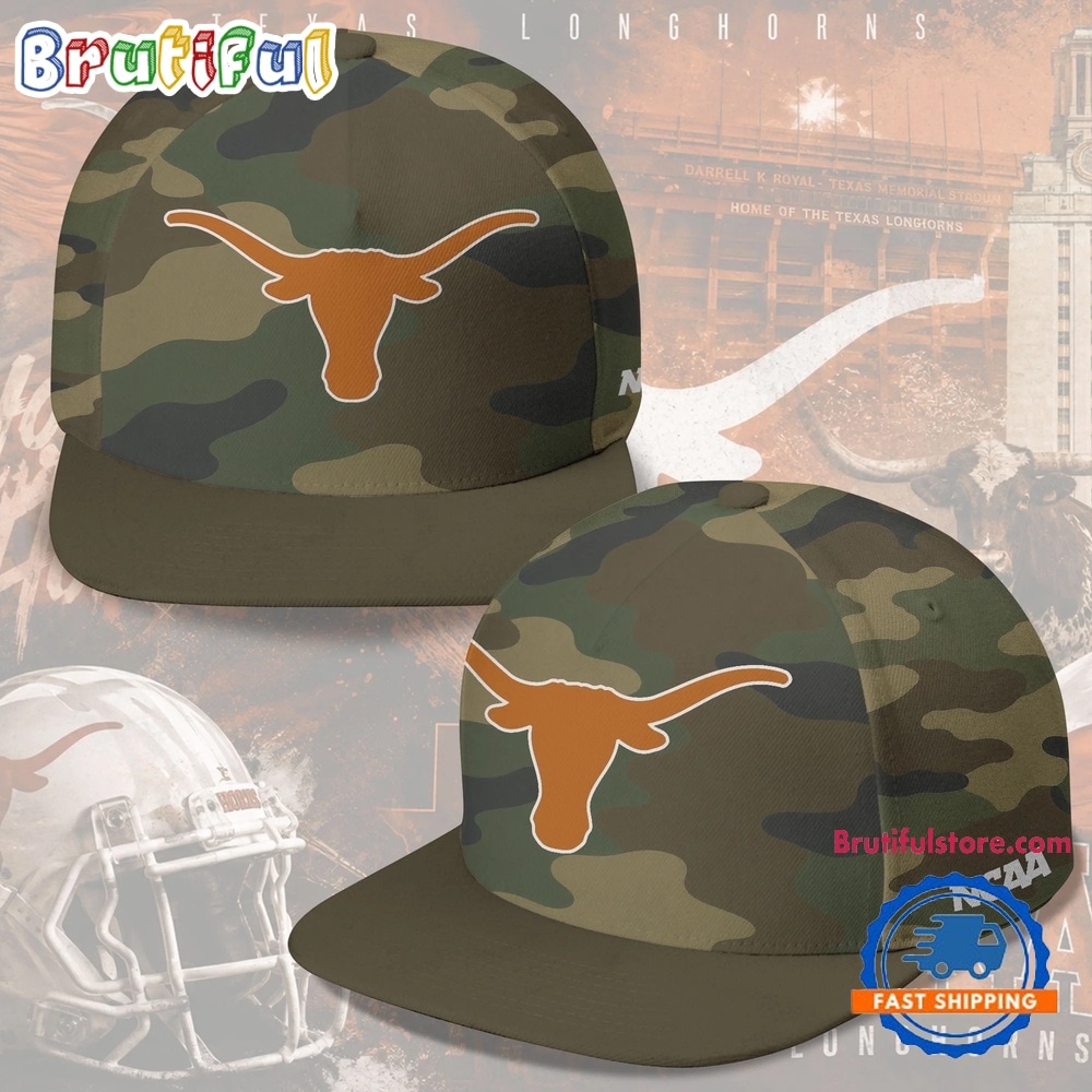 Texas Longhorns NCAA Field Ops Camo Snapback Cap Texas Longhorns NCAA Field Ops Camo Snapback Cap