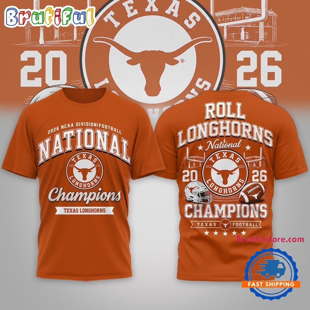 Texas Longhorns NCAA Road to Glory 2026 Football Champions 3D Shirt Texas Longhorns NCAA Road to Glory 2026 Football Champions 3D Shirt