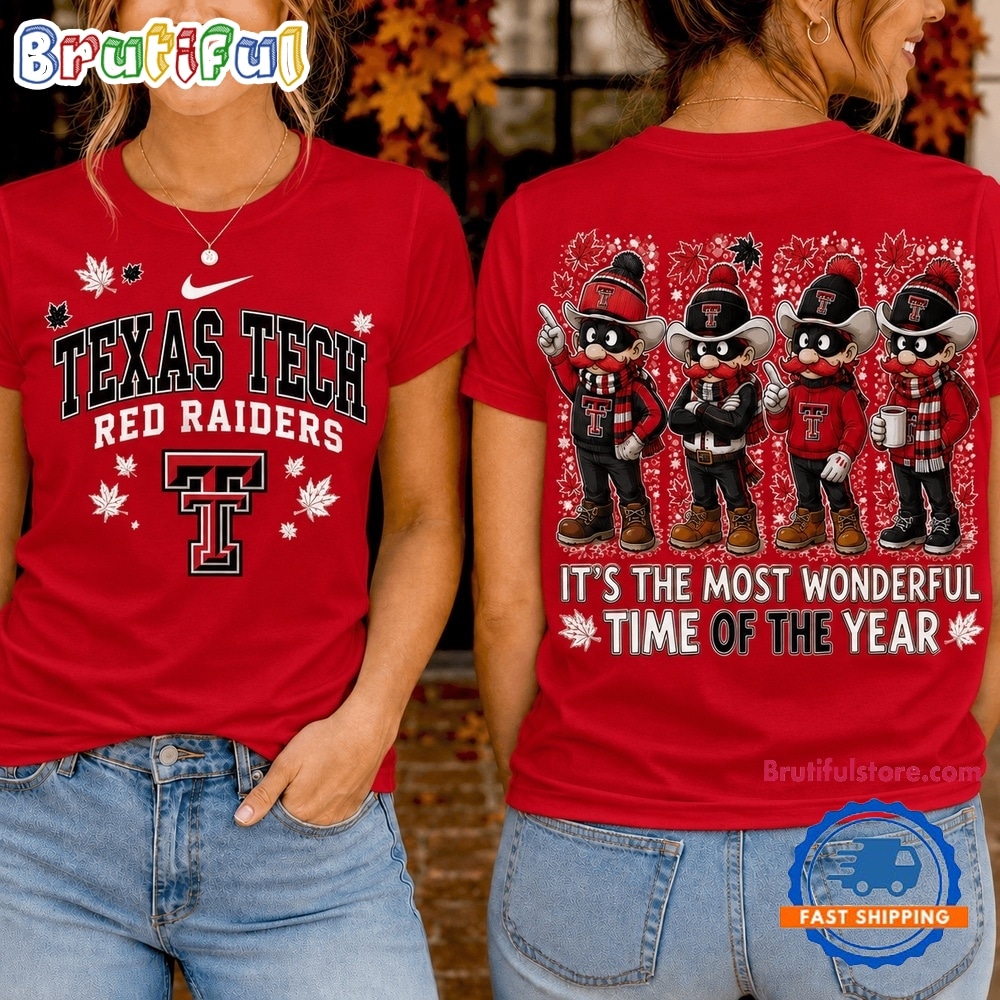 Texas Tech Red Raiders 2026 NCAA Autumn Festive Cheer T Shirt Texas Tech Red Raiders 2026 NCAA Autumn Festive Cheer T Shirt
