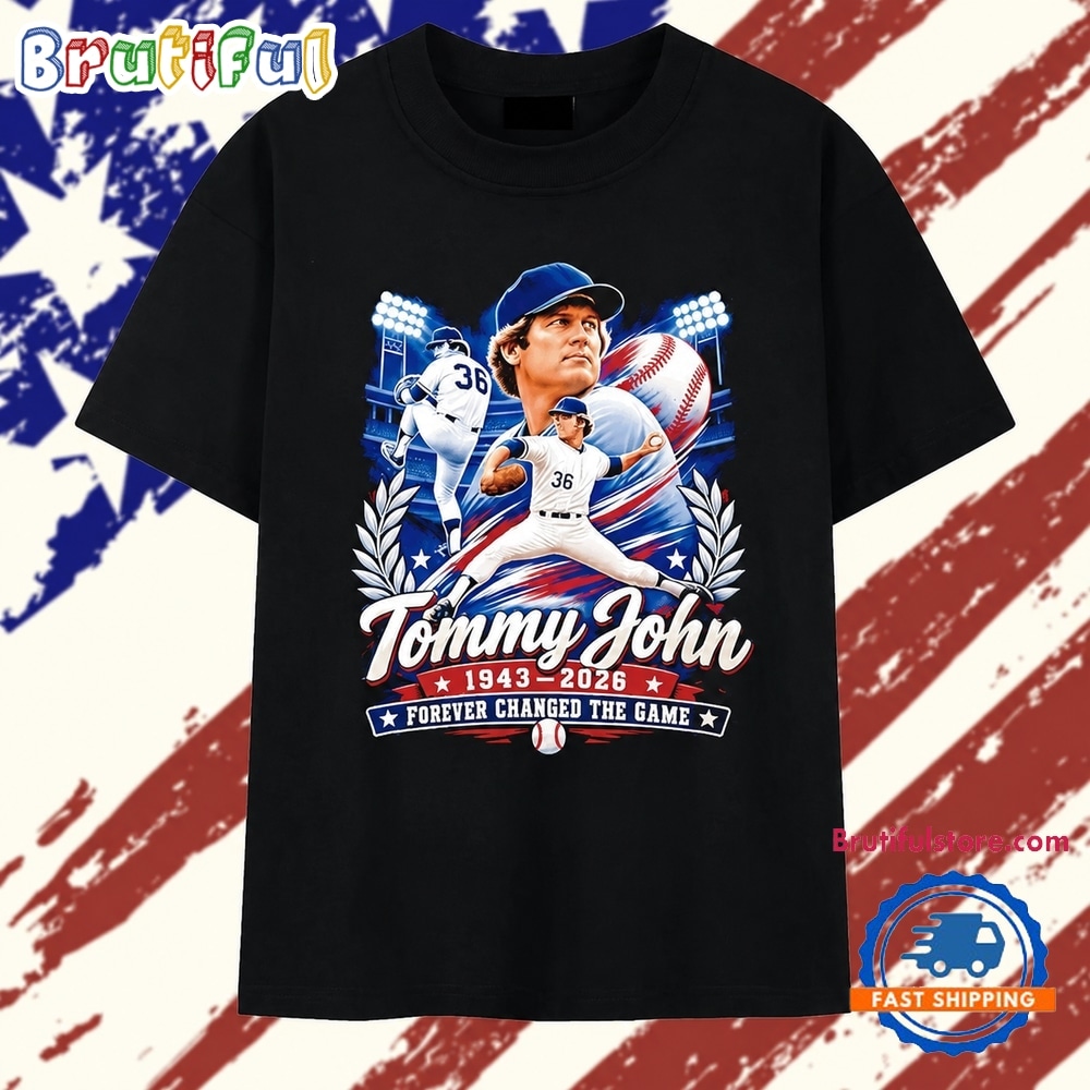 Tommy John 1943 2026 Forever Changed the Game MLB Baseball T Shirt Tommy John 1943 2026 Forever Changed the Game MLB Baseball T Shirt