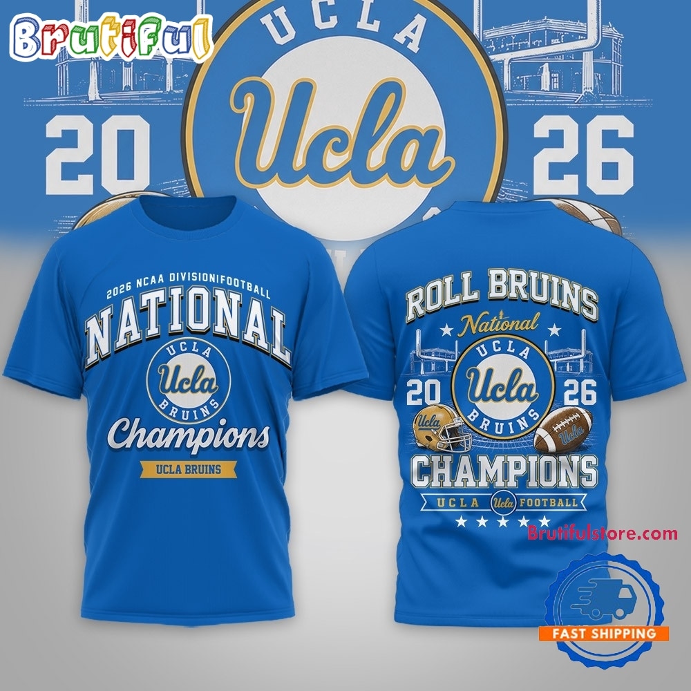 UCLA Bruins NCAA Road to Glory 2026 Football Champions 3D Shirt UCLA Bruins NCAA Road to Glory 2026 Football Champions 3D Shirt