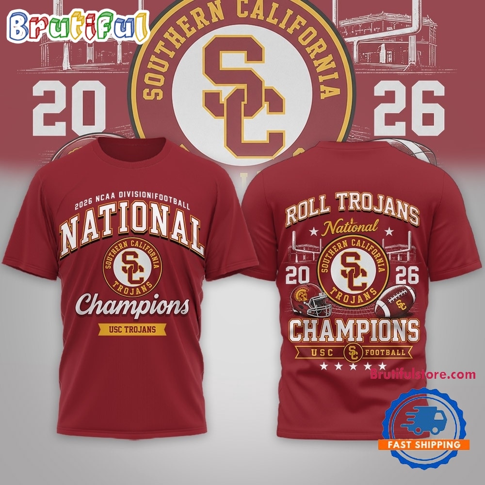 USC Trojans NCAA Road to Glory 2026 Football Champions 3D Shirt USC Trojans NCAA Road to Glory 2026 Football Champions 3D Shirt
