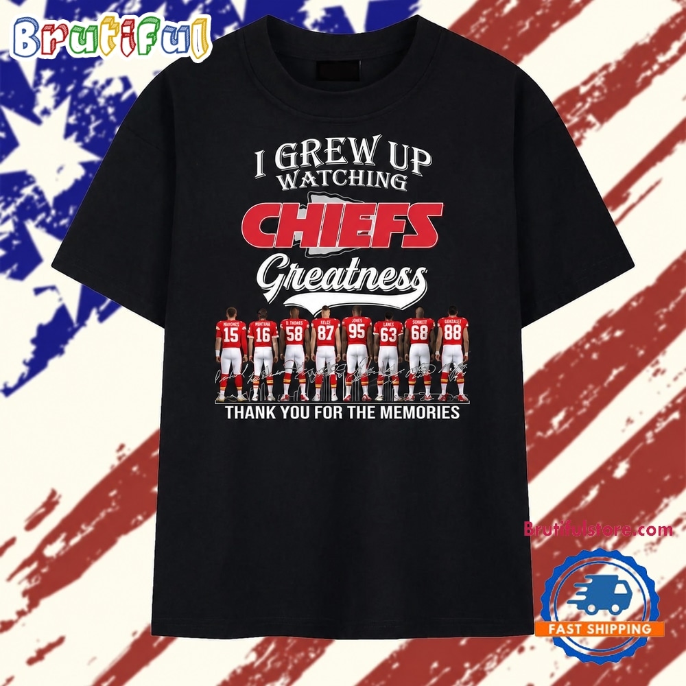 Vintage Kansas City Chiefs I Grew Up Watching Greatness Signatures 2026 T Shirt Vintage Kansas City Chiefs I Grew Up Watching Greatness Signatures 2026 T Shirt