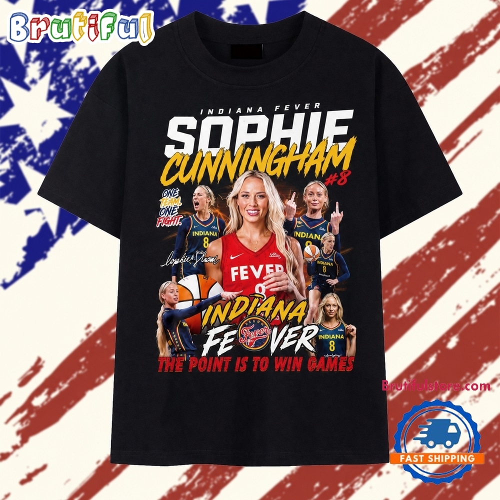 Vintage Sophie Cunningham Indiana Fever #8 Basketball Player 2026 T Shirt Vintage Sophie Cunningham Indiana Fever #8 Basketball Player 2026 T Shirt