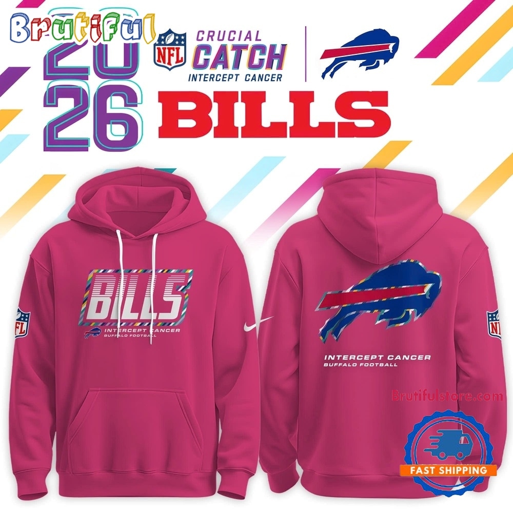 Buffalo Bills Crucial Catch 2026 Pink Limited Edition Hoodie Shirt Buffalo Bills Crucial Catch 2026 Pink Limited Edition Hoodie Shirt