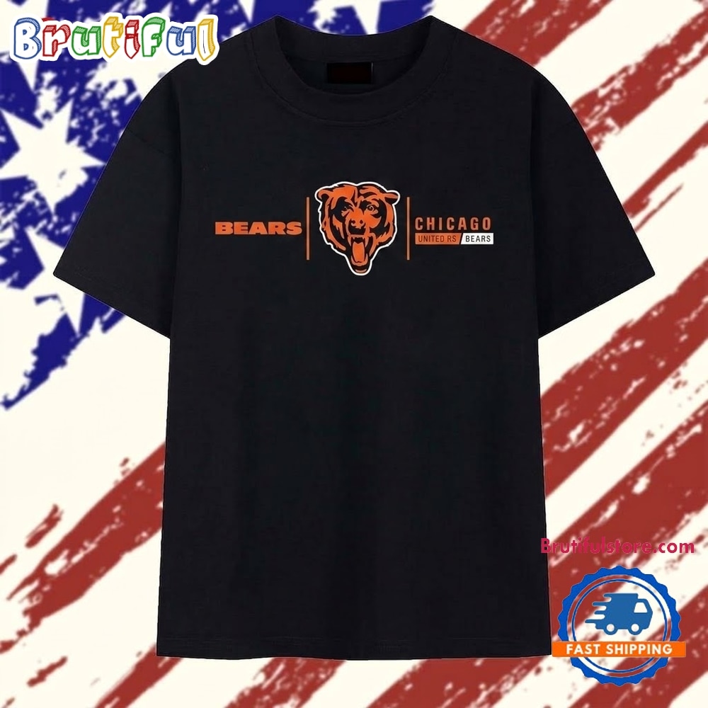 Chicago Bears United as Bears Logo NFL Football T Shirt Chicago Bears United as Bears Logo NFL Football T Shirt