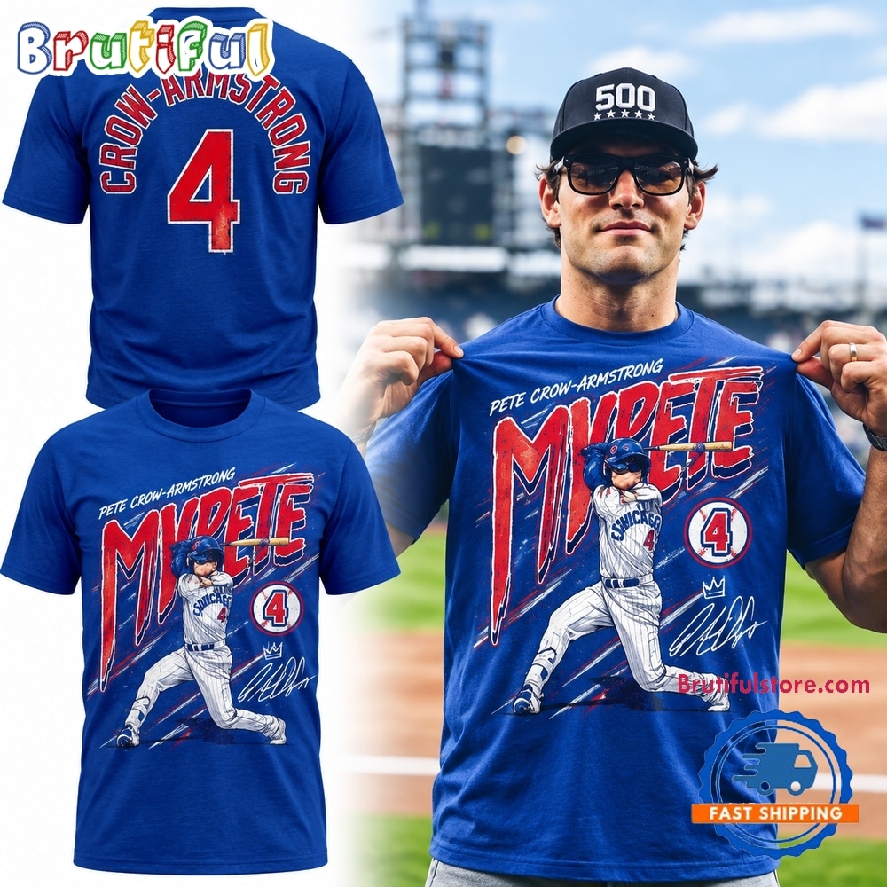 Chicago Cubs Crow Armstrong MVPETE 2026 Graphic T Shirt Chicago Cubs Crow Armstrong MVPETE 2026 Graphic T Shirt