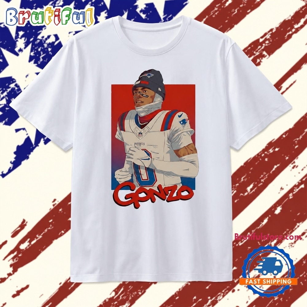 Christian Gonzalez New England Patriots Gonzo T Shirt Christian Gonzalez New England Patriots Gonzo T Shirt