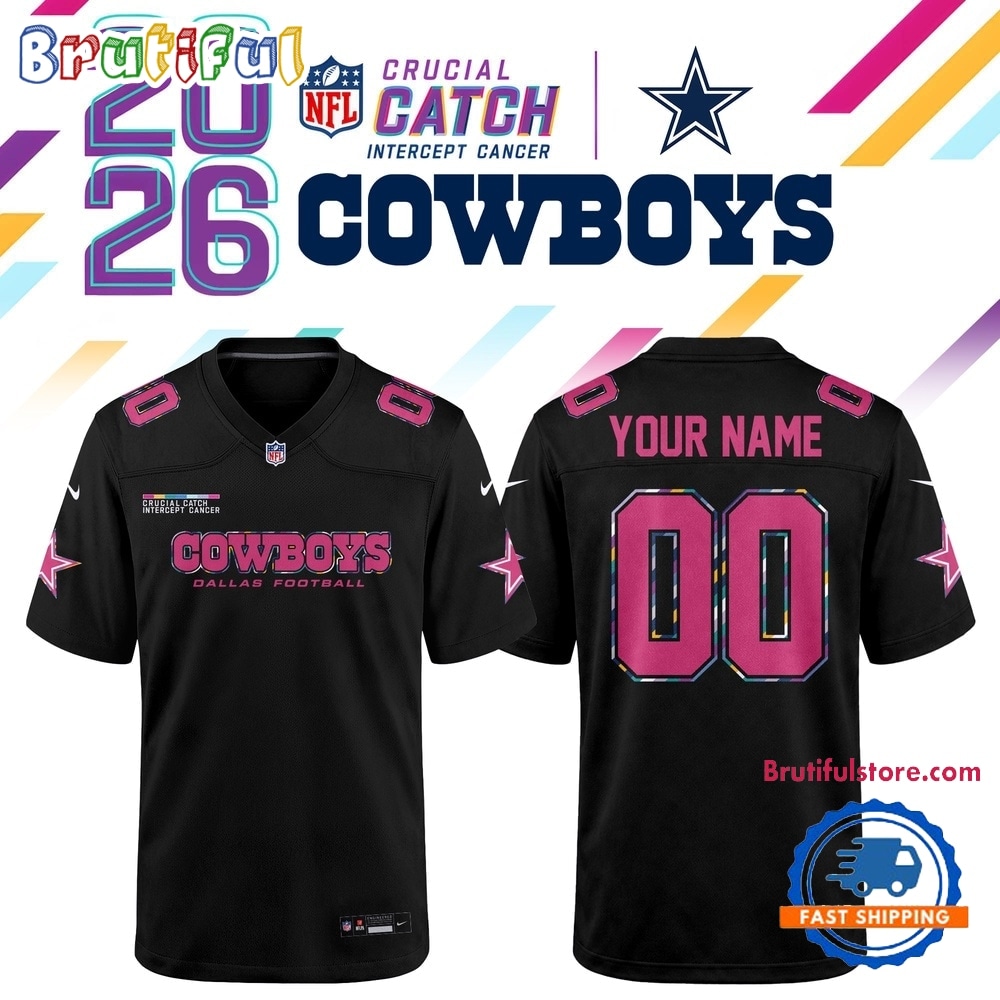 Dallas Cowboys NFL Crucial Catch 2026 Black Limited Edition Football Jersey Dallas Cowboys NFL Crucial Catch 2026 Black Limited Edition Football Jersey