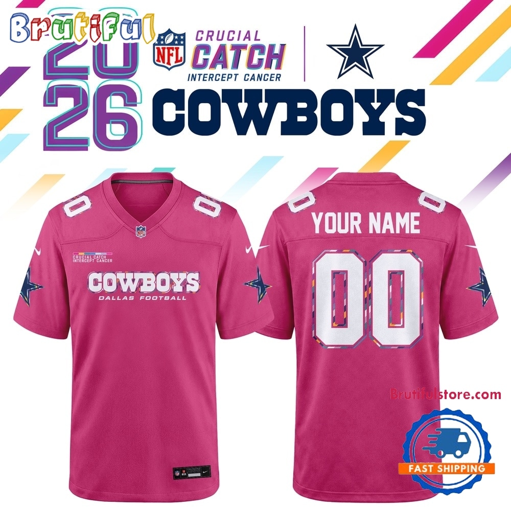 Dallas Cowboys NFL Crucial Catch 2026 Pink Limited Edition Football Jersey Dallas Cowboys NFL Crucial Catch 2026 Pink Limited Edition Football Jersey