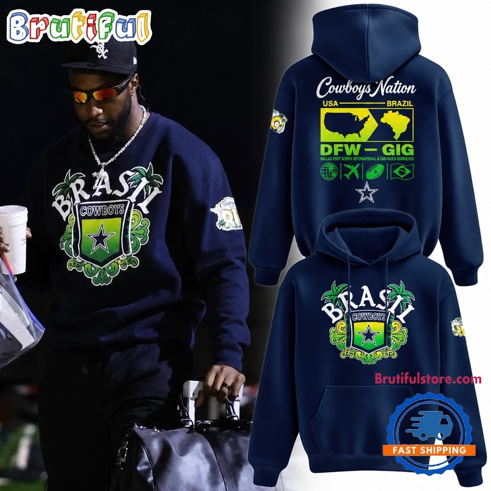 Dallas Cowboys NFL Rio de Janeiro Brazil Game 2026 Hoodie Dallas Cowboys NFL Rio de Janeiro Brazil Game 2026 Hoodie