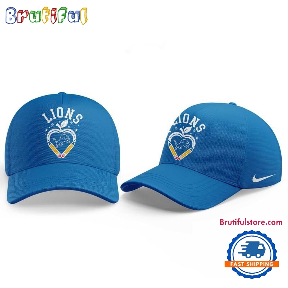Detroit Lions x Teacher Appreciation 2026 New Cap Detroit Lions x Teacher Appreciation 2026 New Cap