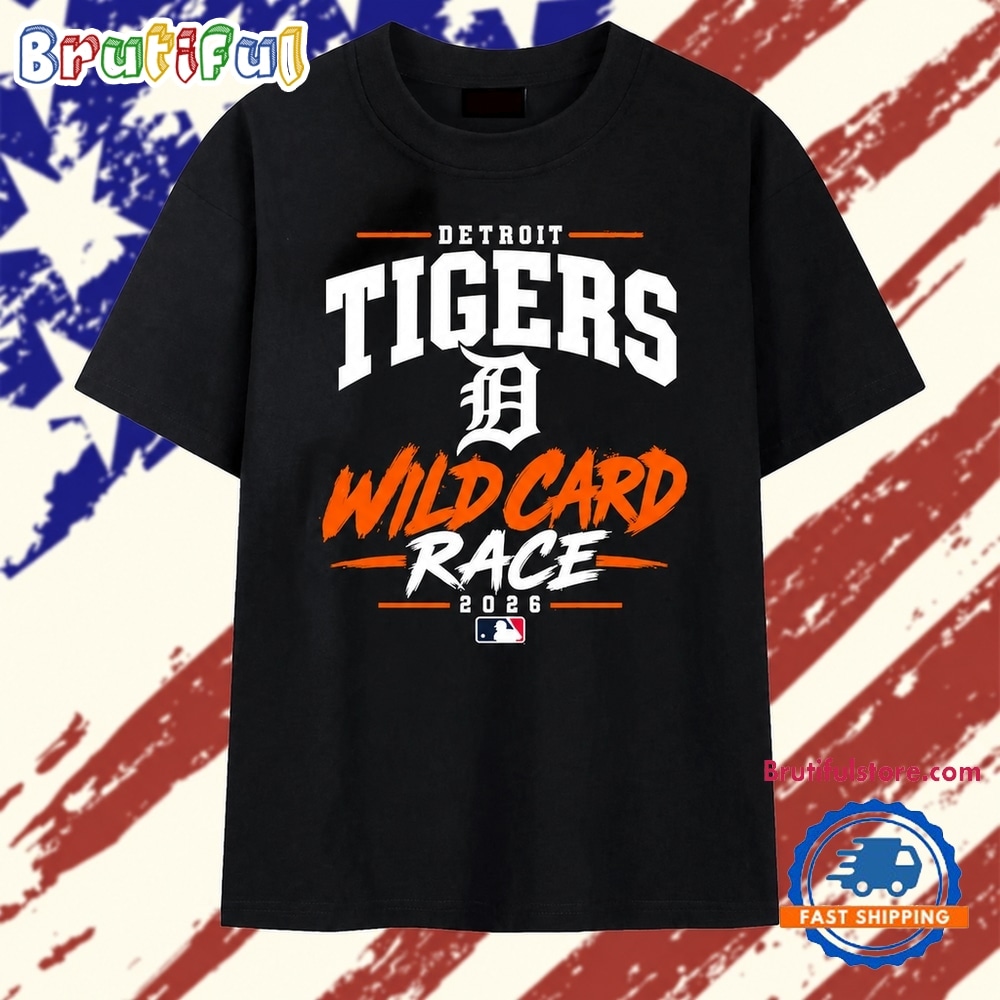 Detroit Tigers Wild Card Race 2026 MLB Baseball T Shirt Detroit Tigers Wild Card Race 2026 MLB Baseball T Shirt