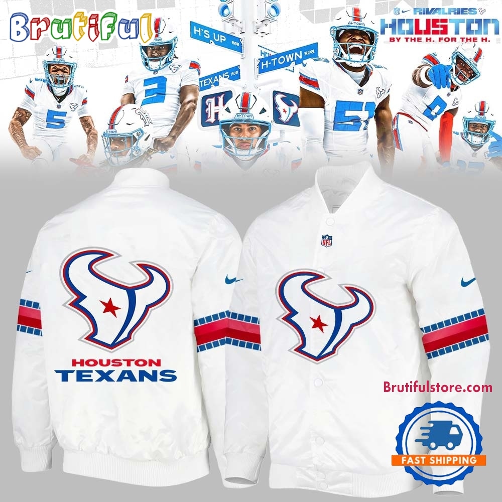 Houston Texans 2026 NFL Rivalries Bomber Jacket Houston Texans 2026 NFL Rivalries Bomber Jacket
