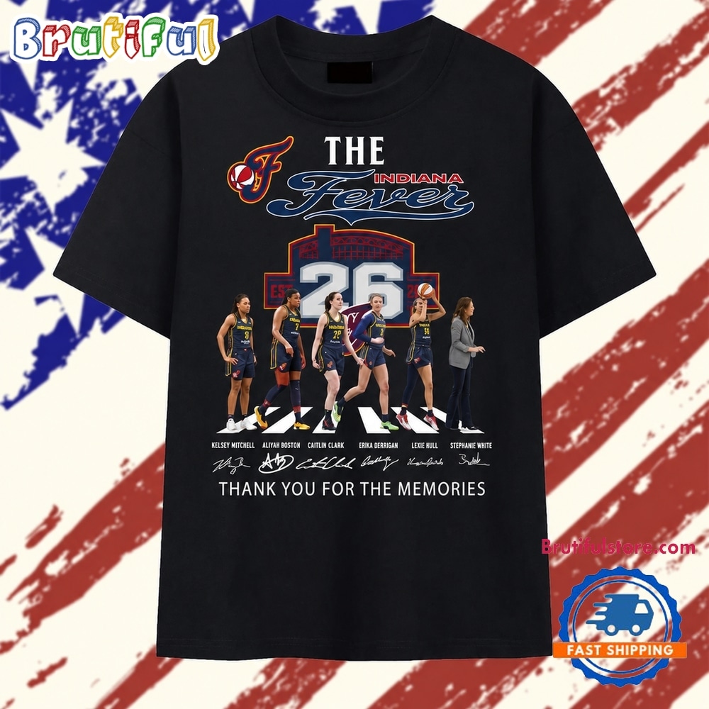 Indiana Fever Abbey Road Signatures Basketball 2026 T Shirt Indiana Fever Abbey Road Signatures Basketball 2026 T Shirt