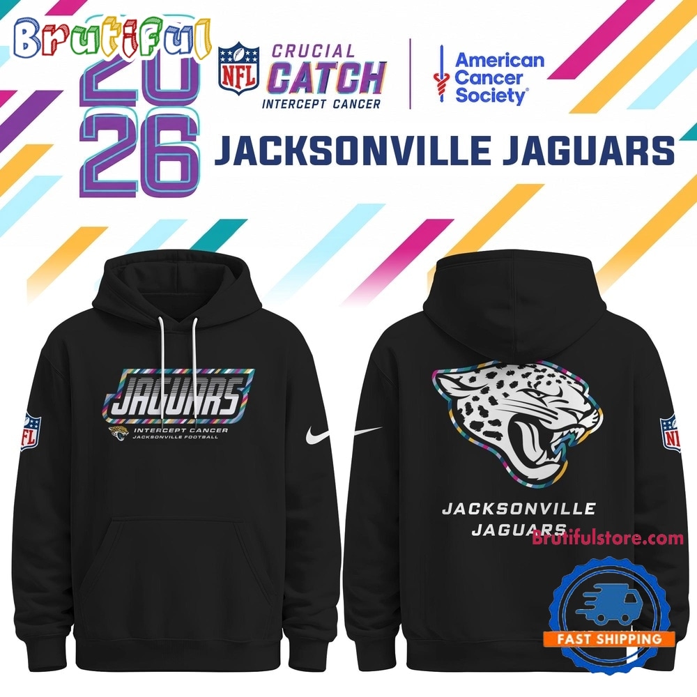 Jacksonville Jaguars NFL Crucial Catch 2026 Limited Edition Black Hoodie Shirt Jacksonville Jaguars NFL Crucial Catch 2026 Limited Edition Black Hoodie Shirt