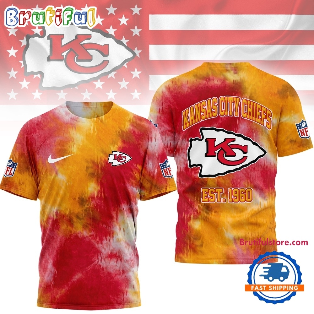 Kansas City Chiefs NFL Sunday Legends Tie Dye 3D Shirt Kansas City Chiefs NFL Sunday Legends Tie Dye 3D Shirt