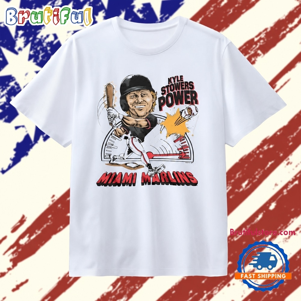 Kyle Stowers Power Miami Marlins MLB Baseball T Shirt Kyle Stowers Power Miami Marlins MLB Baseball T Shirt