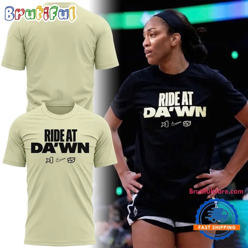 Las Vegas Aces A'ja's Ride at Da'wn 2026 Limited Edition Yellow T Shirt Las Vegas Aces A'ja's Ride at Da'wn 2026 Limited Edition Yellow T Shirt
