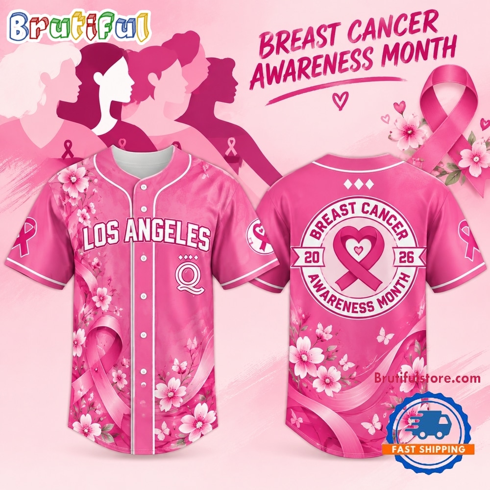 Los Angeles Queens x Breast Cancer Awareness Month 2026 Baseball Jersey Los Angeles Queens x Breast Cancer Awareness Month 2026 Baseball Jersey