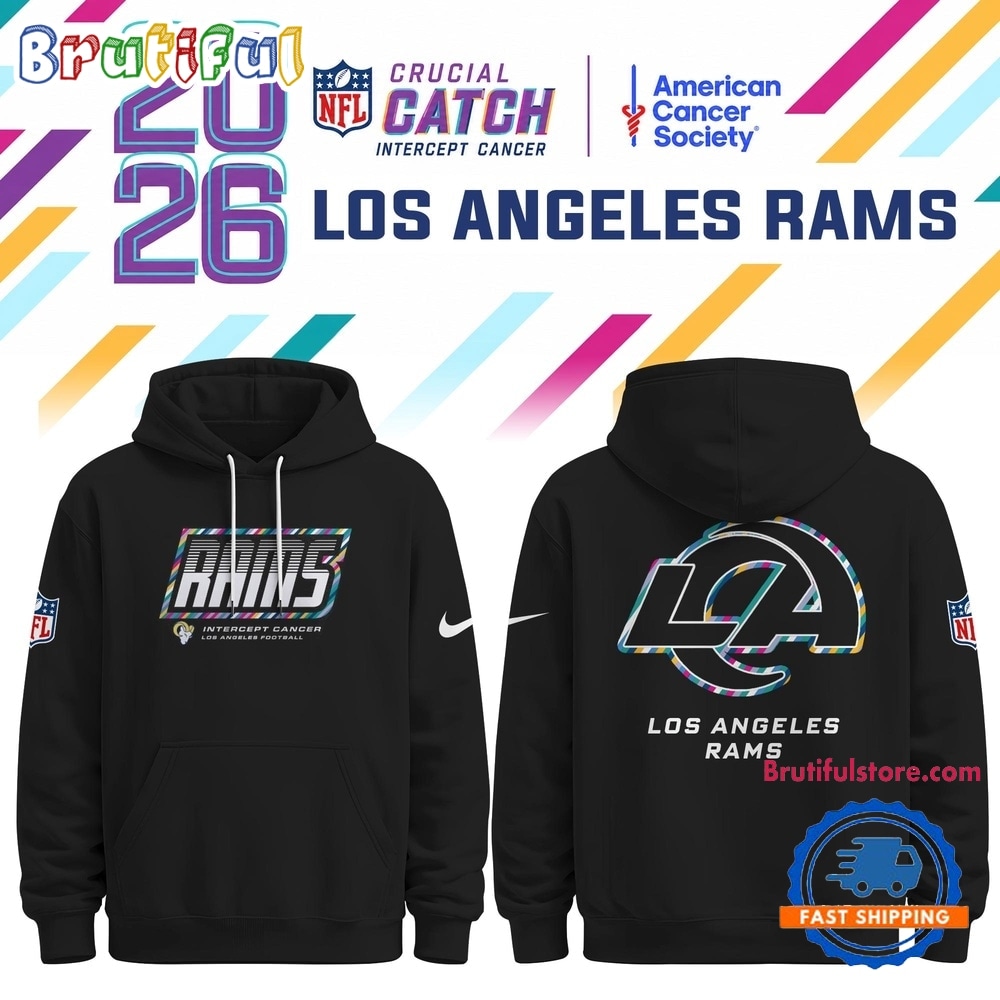 Los Angeles Rams NFL Crucial Catch 2026 Limited Edition Black Hoodie Shirt Los Angeles Rams NFL Crucial Catch 2026 Limited Edition Black Hoodie Shirt