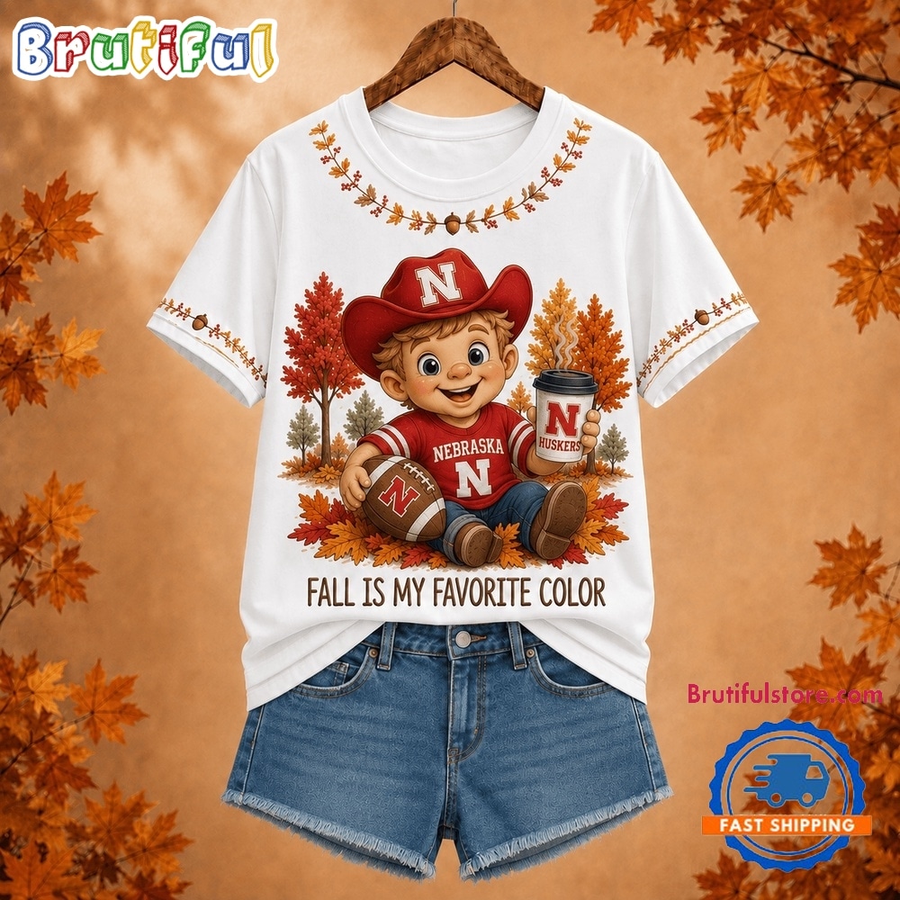 Nebraska Cornhuskers NCAA Fall Is My Favorite Color Football Unisex 3D Shirt Nebraska Cornhuskers NCAA Fall Is My Favorite Color Football Unisex 3D Shirt