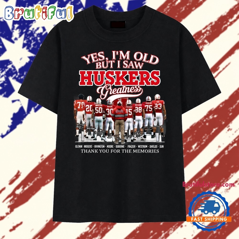 Nebraska Huskers Greatness Vintage Legends Football Graphic T Shirt Nebraska Huskers Greatness Vintage Legends Football Graphic T Shirt