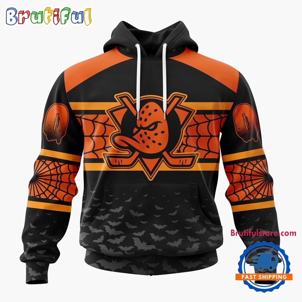 NHL Anaheim Ducks Halloween Design Personalized Hoodie, T Shirt, Sweatshirt 1