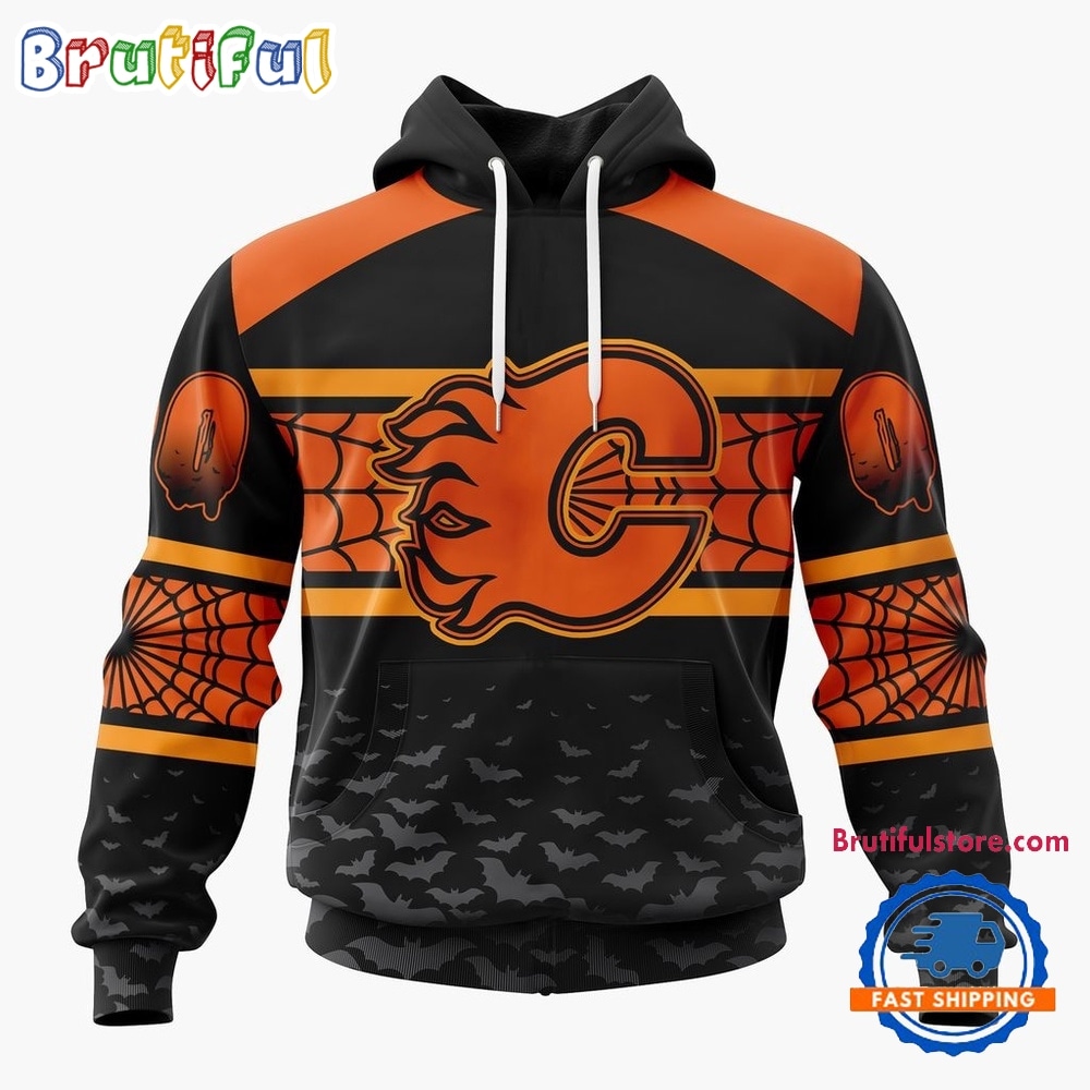 NHL Calgary Flames Halloween Design Personalized Hoodie, T Shirt, Sweatshirt 1