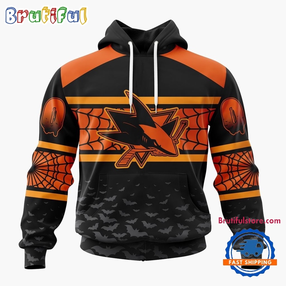NHL San Jose Sharks Halloween Design Personalized Hoodie, T Shirt, Sweatshirt 1