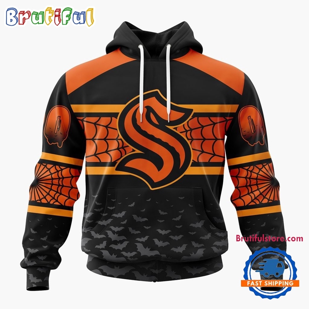 NHL Seattle Kraken Halloween Design Personalized Hoodie, T Shirt, Sweatshirt 1