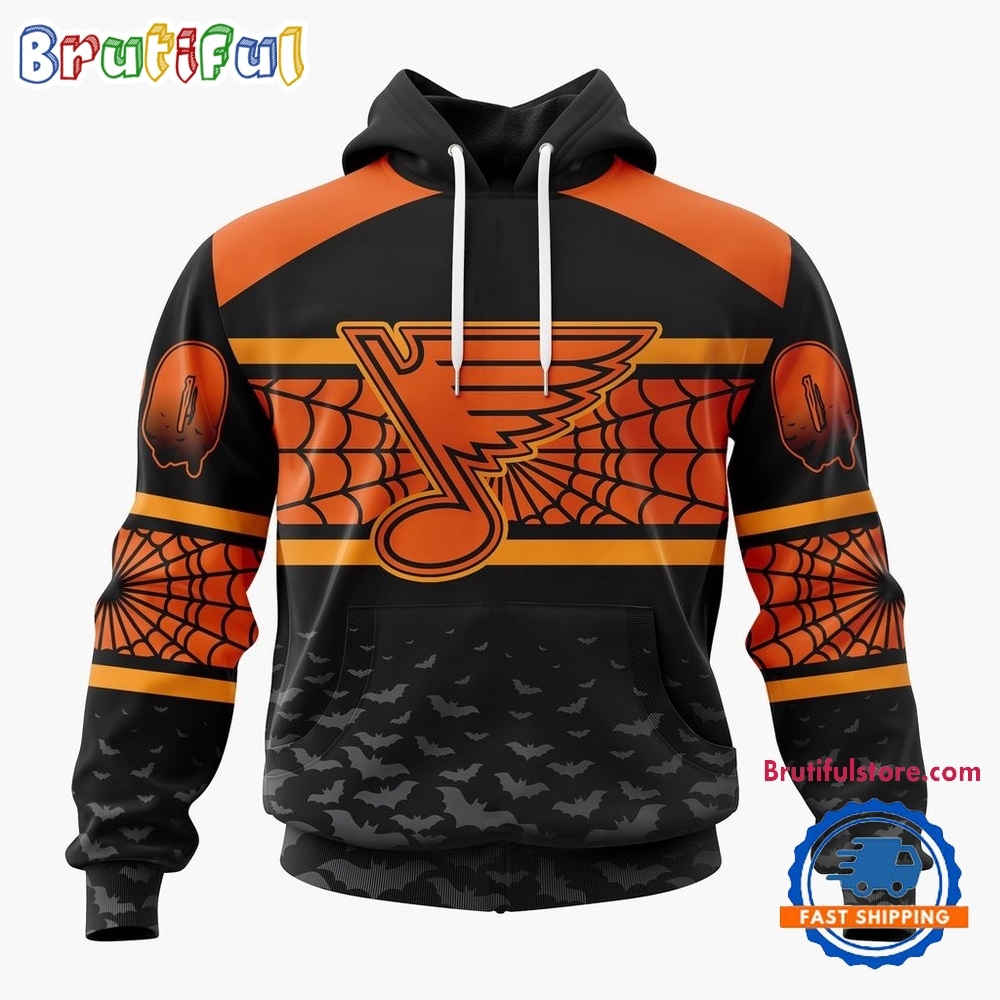 NHL St. Louis Blues Halloween Design Personalized Hoodie, T Shirt, Sweatshirt 1