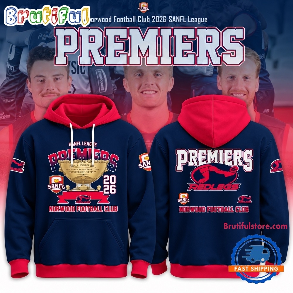 Norwood Redlegs Football Club 2026 SANFL Premiers Limited Edition Hoodie Norwood Redlegs Football Club 2026 SANFL Premiers Limited Edition Hoodie