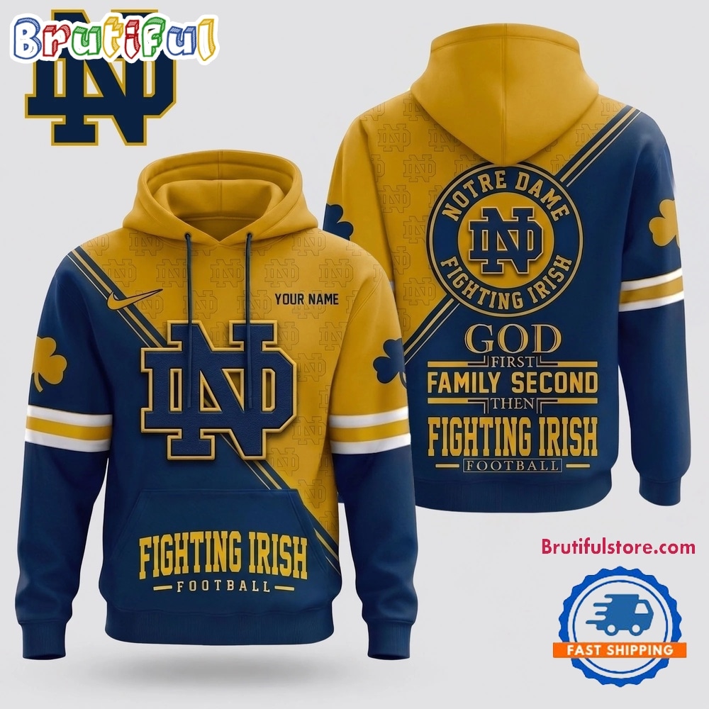 Notre Dame Fighting Irish 2026 NCAA Personalized Faith Family Football Hoodie Notre Dame Fighting Irish 2026 NCAA Personalized Faith Family Football Hoodie