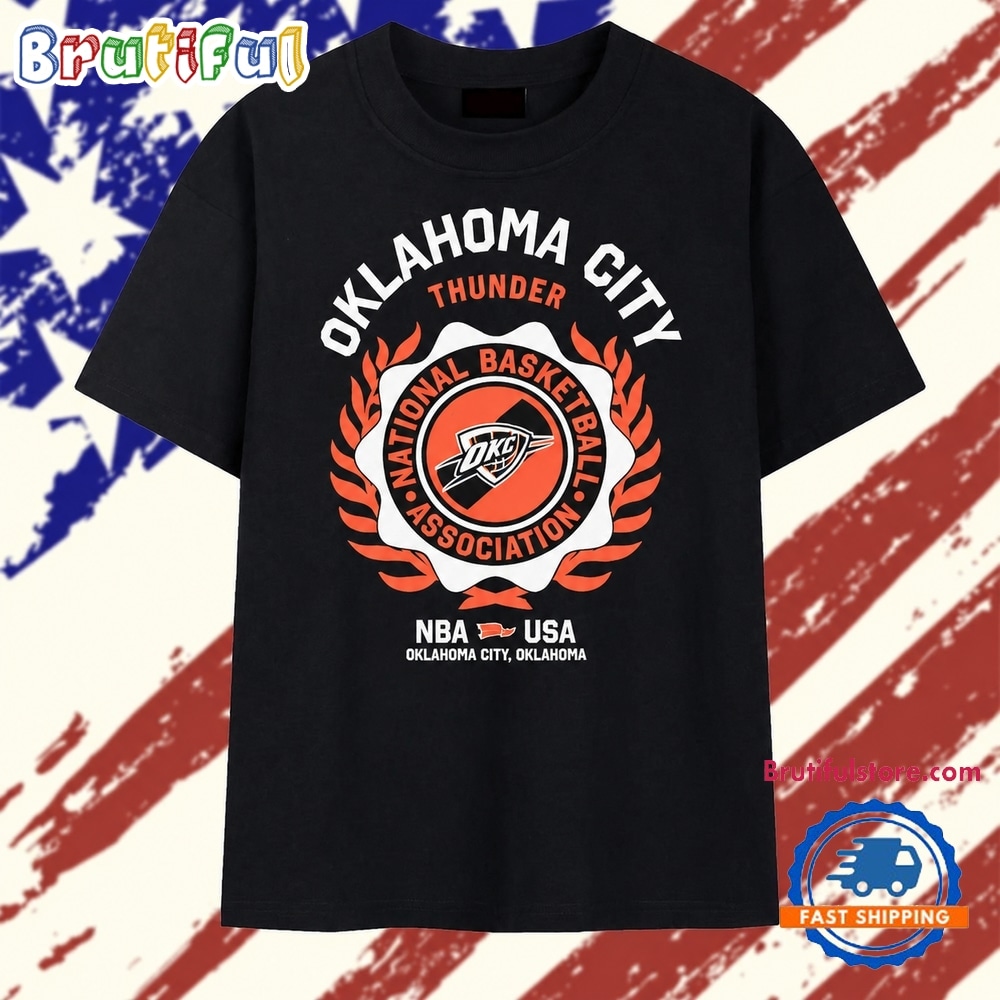 Oklahoma City Thunder National Basketball Association Logo T Shirt Oklahoma City Thunder National Basketball Association Logo T Shirt
