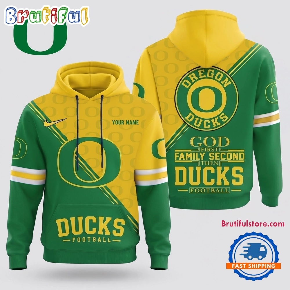Oregon Ducks 2026 NCAA Personalized Faith Family Football Hoodie Oregon Ducks 2026 NCAA Personalized Faith Family Football Hoodie