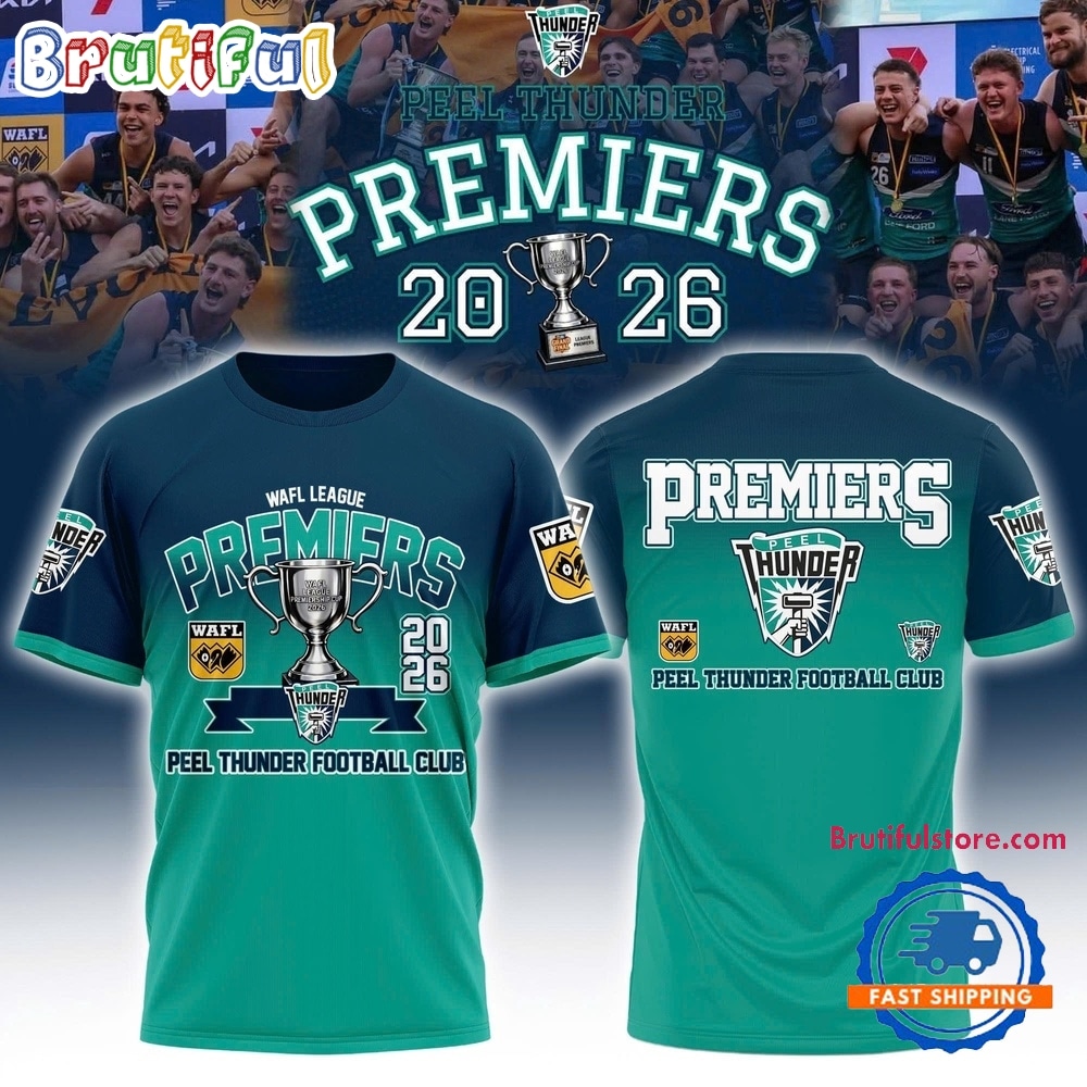 Peel Thunder 2026 WAFL Premiers Limited Edition T Shirt Peel Thunder 2026 WAFL Premiers Limited Edition T Shirt
