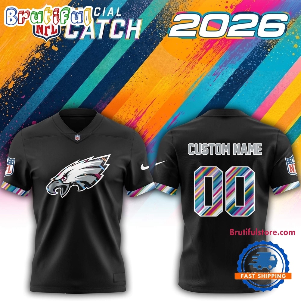 Philadelphia Eagles NFL 2026 Crucial Catch Limited Edition Black Football Jersey Philadelphia Eagles NFL 2026 Crucial Catch Limited Edition Black Football Jersey