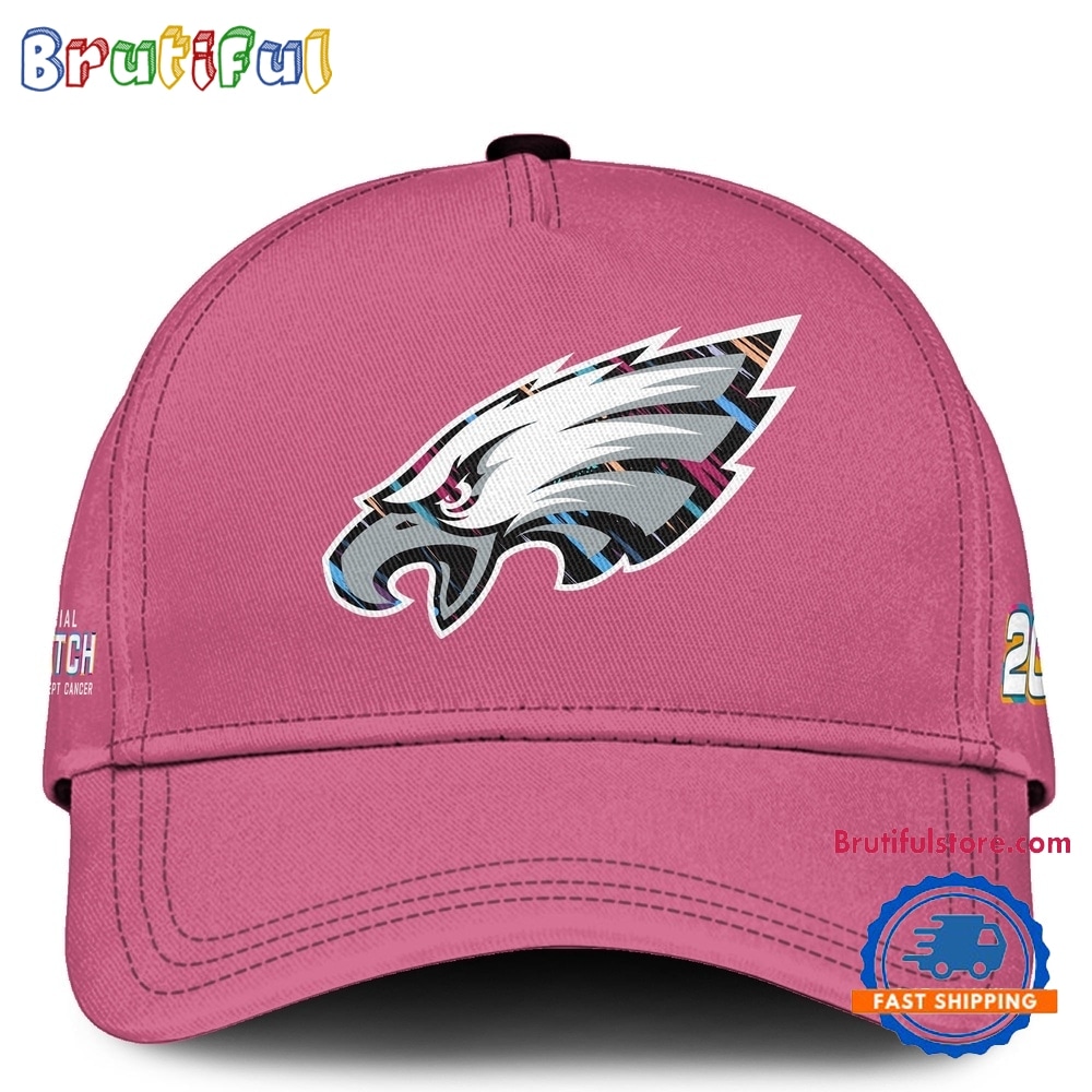 Philadelphia Eagles NFL 2026 Crucial Catch Limited Edition Pink Cap Philadelphia Eagles NFL 2026 Crucial Catch Limited Edition Pink Cap
