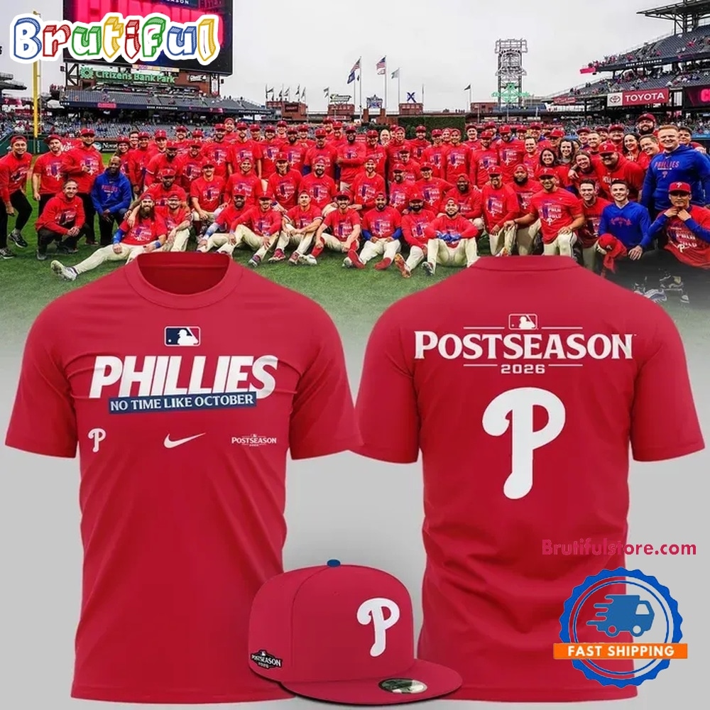 Philadelphia Phillies 2026 MLB Postseason T Shirt Philadelphia Phillies 2026 MLB Postseason T Shirt