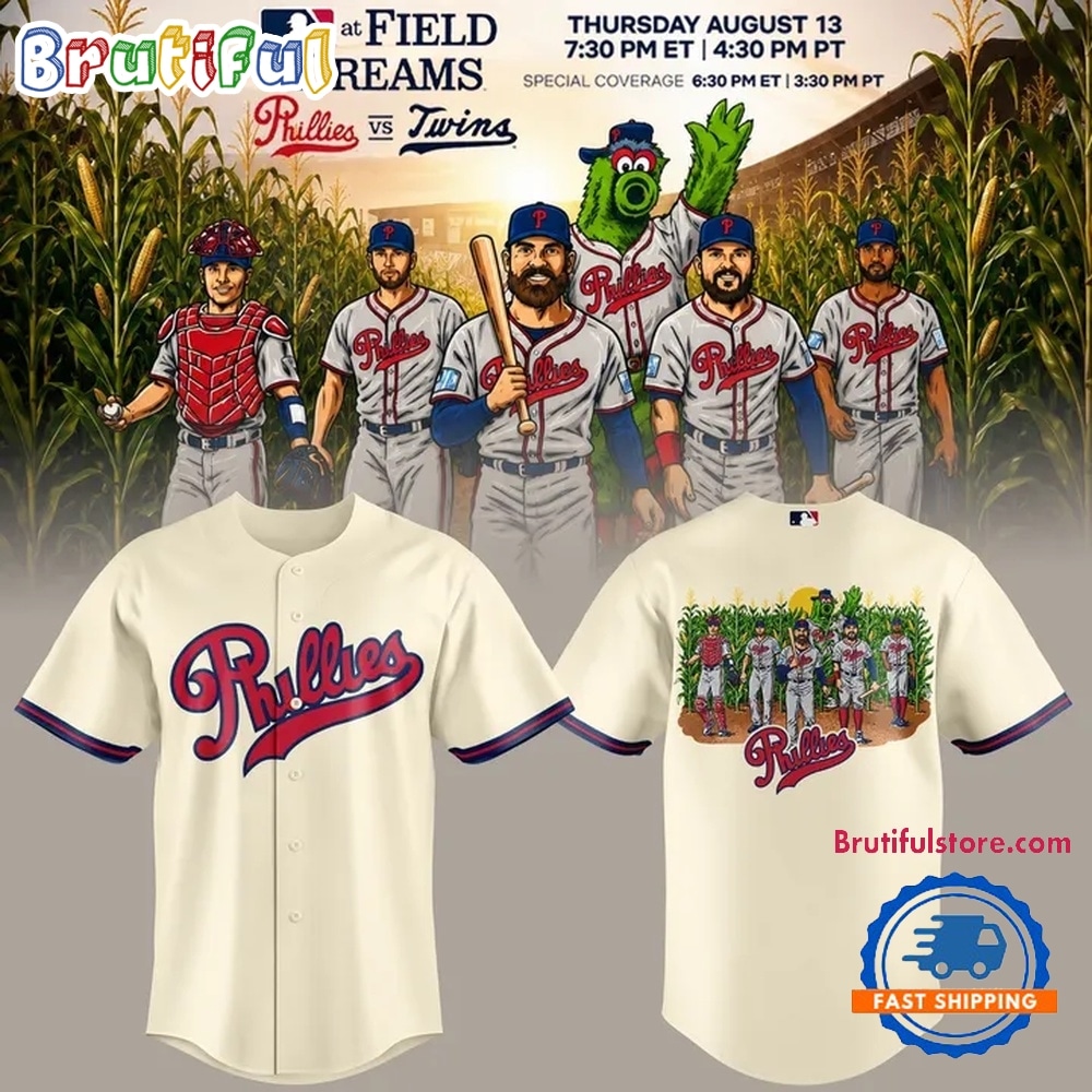Philadelphia Phillies MLB at Field of Dreams 2026 Limited Edition Baseball Jersey Philadelphia Phillies MLB at Field of Dreams 2026 Limited Edition Baseball Jersey