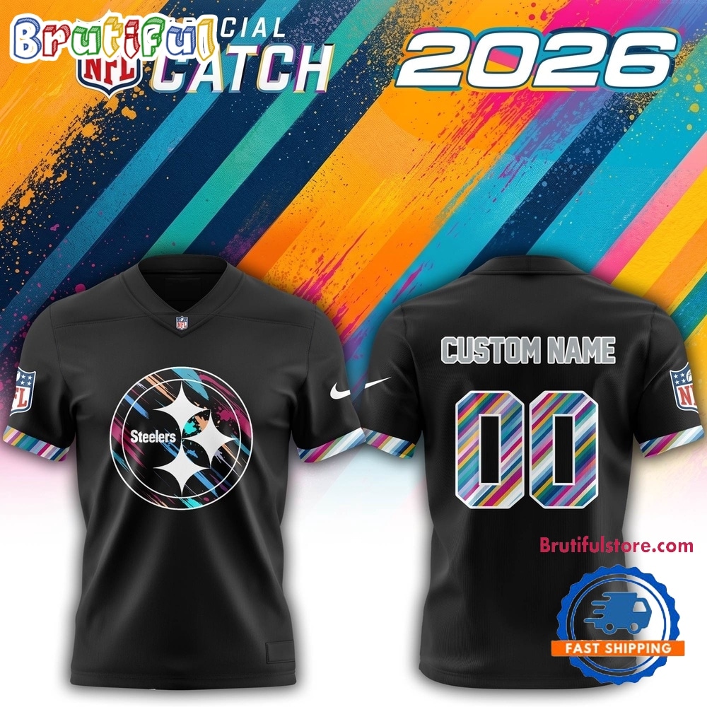 Pittsburgh Steelers NFL 2026 Crucial Catch Limited Edition Black Football Jersey Pittsburgh Steelers NFL 2026 Crucial Catch Limited Edition Black Football Jersey