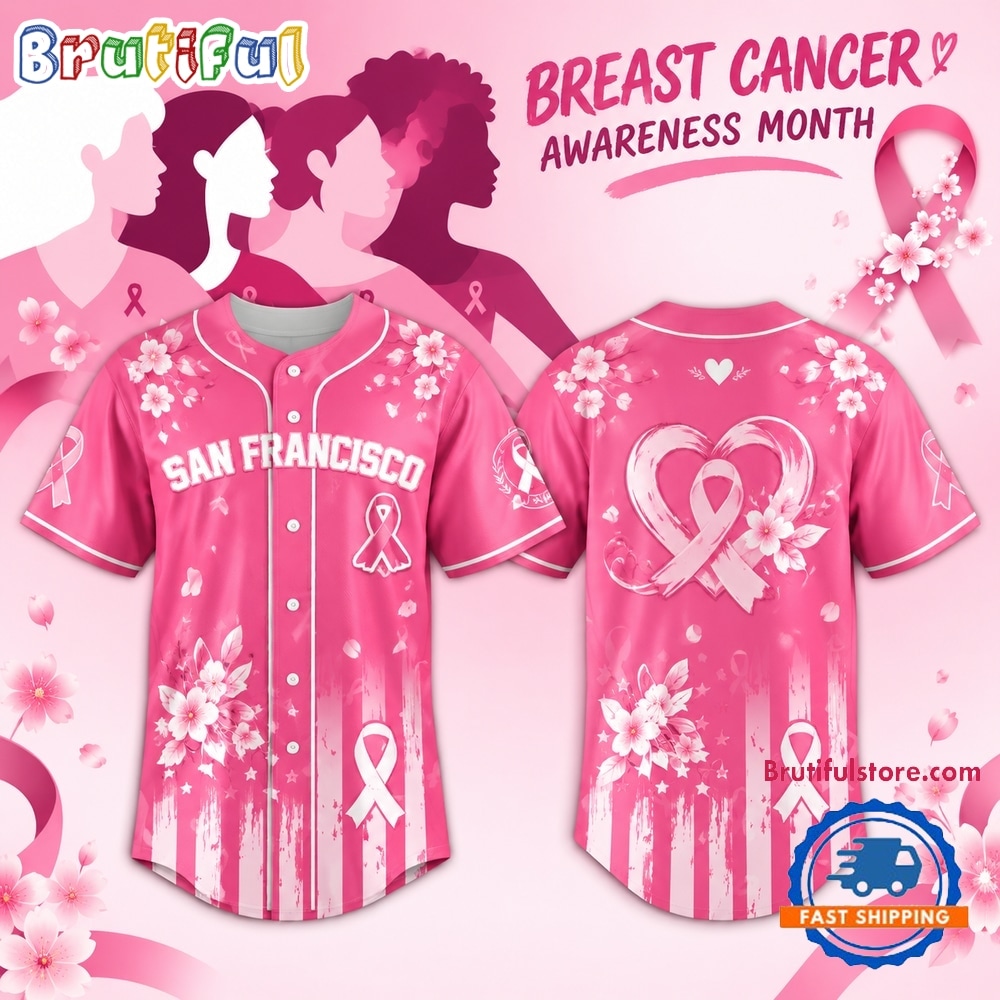 San Francisco Firebells x Breast Cancer Awareness Month 2026 Baseball Jersey San Francisco Firebells x Breast Cancer Awareness Month 2026 Baseball Jersey