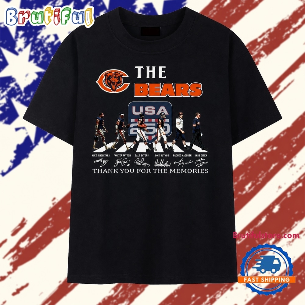 The Bears Chicago Legends Signatures Abbey Road Graphic T Shirt The Bears Chicago Legends Signatures Abbey Road Graphic T Shirt