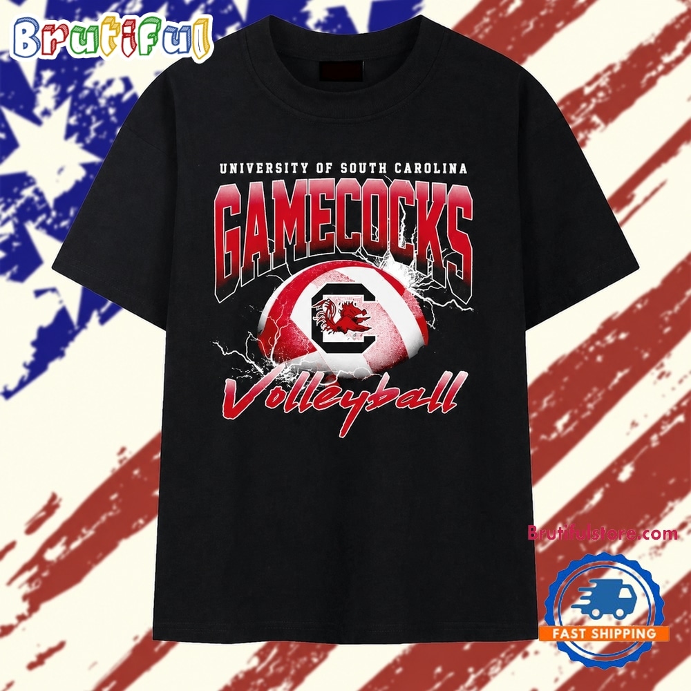 University of South Carolina Gamecocks Volleyball T Shirt University of South Carolina Gamecocks Volleyball T Shirt