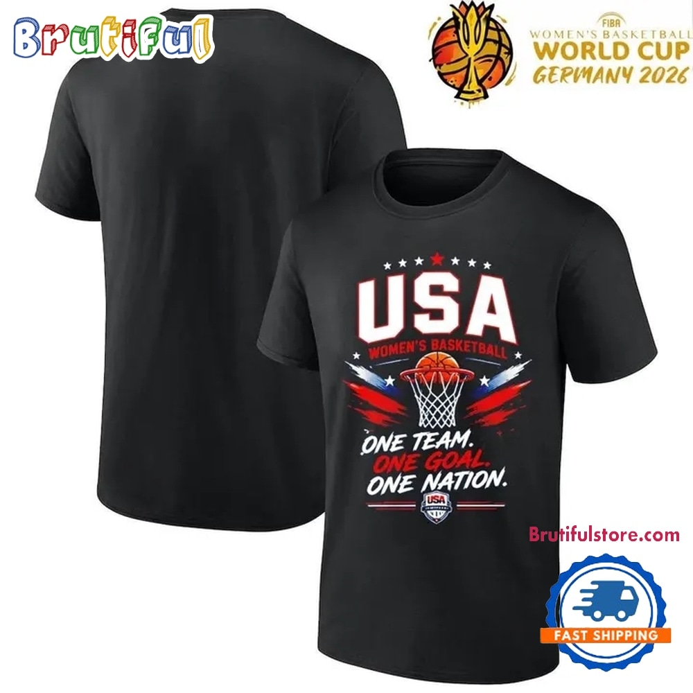 USA Basketball One Team One Goal One Nation FIBA Women’s Basketball World Cup T Shirt USA Basketball One Team One Goal One Nation FIBA Women’s Basketball World Cup T Shirt